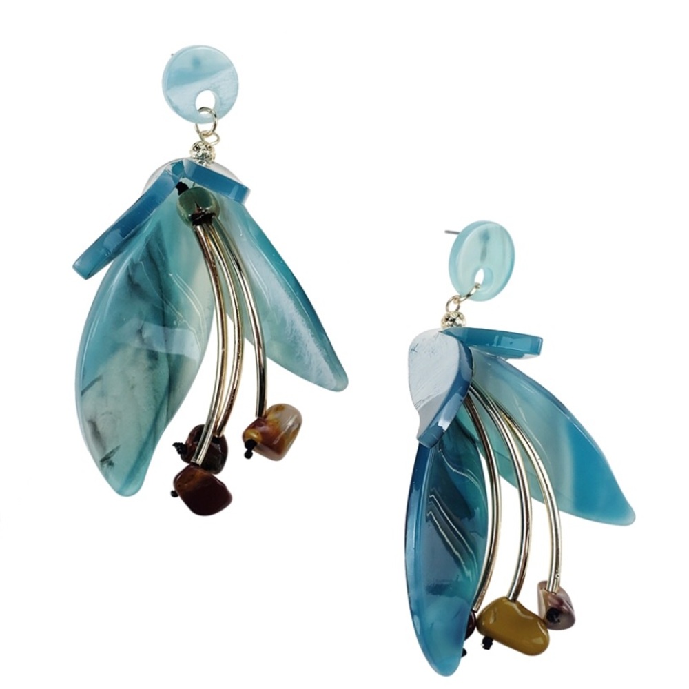 Beautiful one of a kind Raisin lily earrings